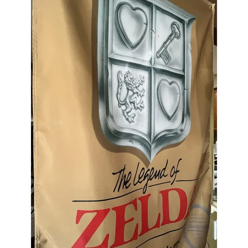 Legend of Zelda 5ft Flag Nintendo Entertainment System NES 1989 Banner Poster